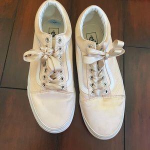 Pink Silk Vans Skater Sneakers 10 women’s